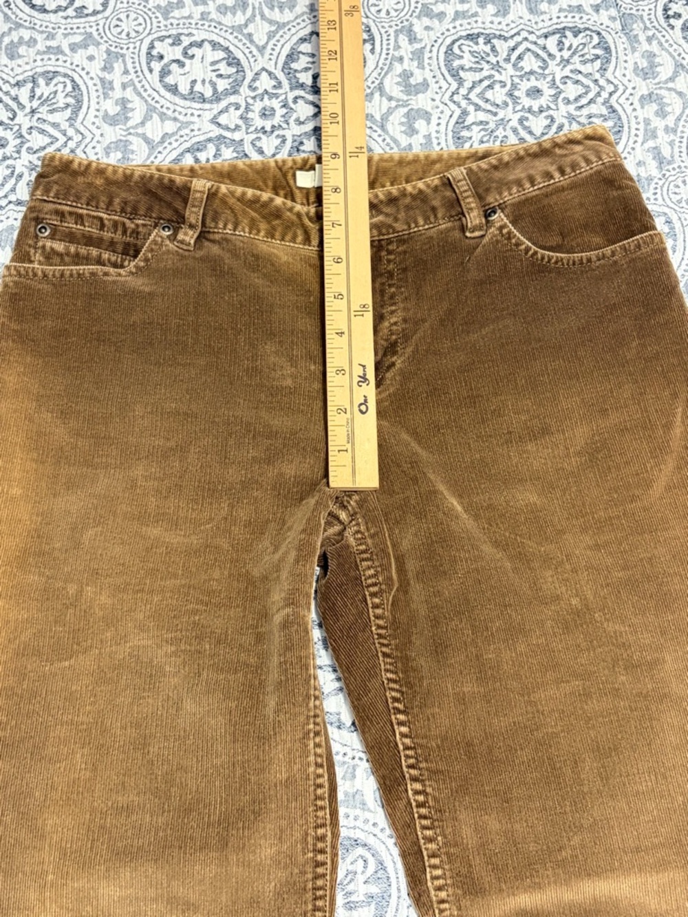 J. Jill Brown Corduroy Boot Cut Pants size 2 - Picture 7 of 11